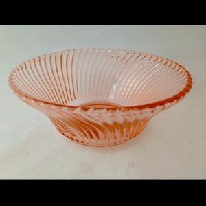 Vintage Federal Depression Glass "Diana" Pink 5" Cereal Bowl